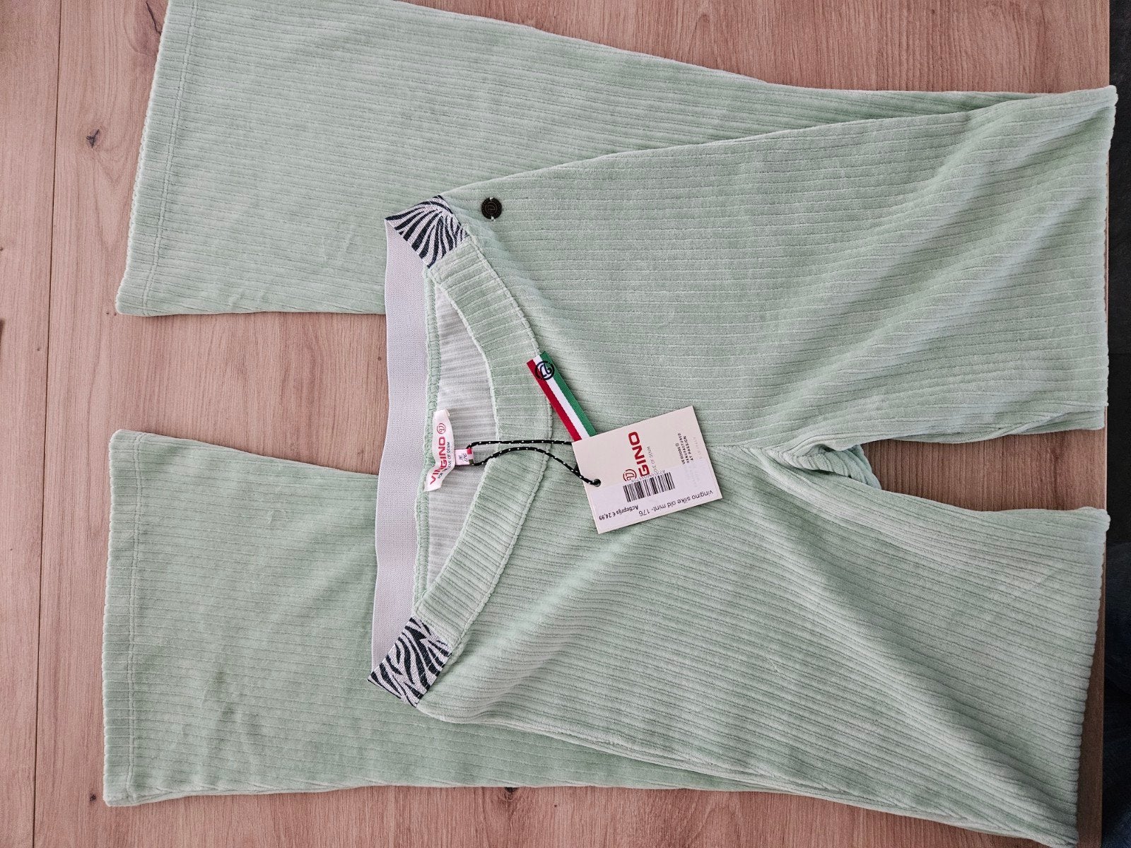 Vingino ribbroek mintgroen maat 176, Vingino, Maat 46/48 (XL) of groter, Nieuw, Ophalen of Verzenden