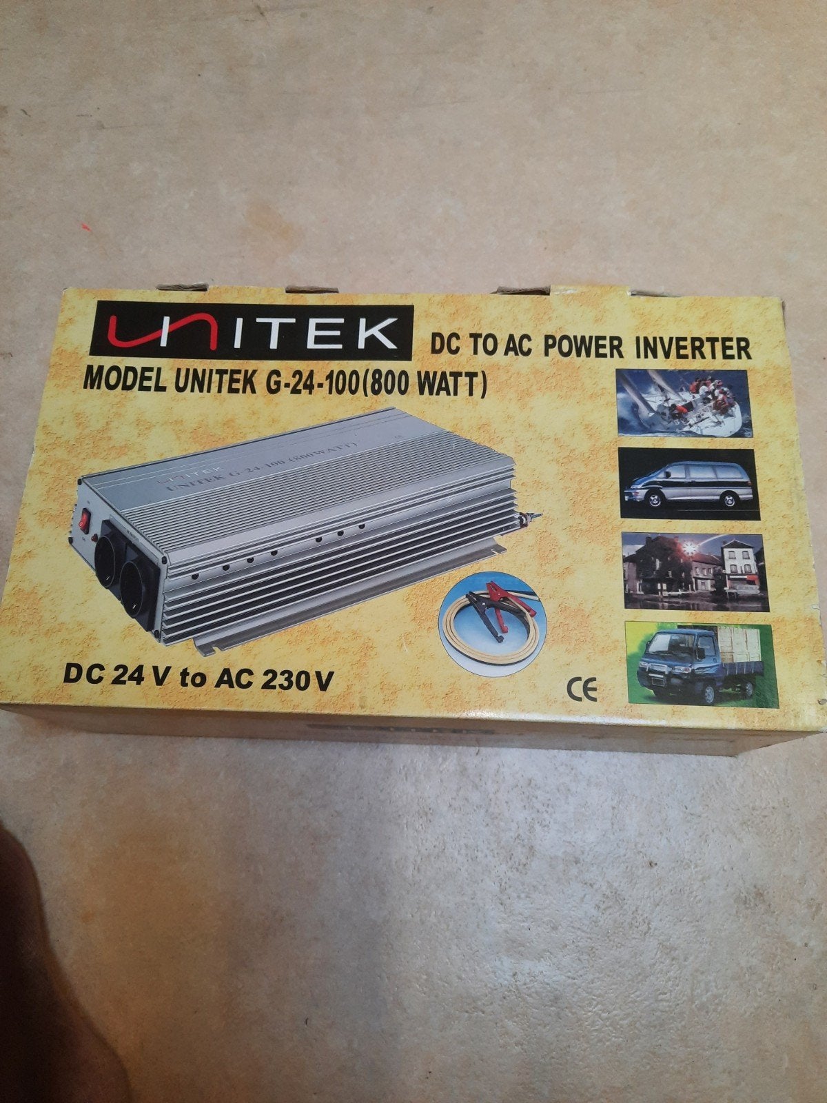 UNITEK G-24-100  800Watts omvormer., Ophalen of Verzenden, Nieuw, 500 watt of meer, Overige typen