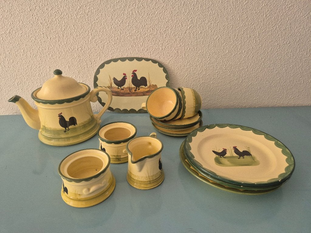 kip en haan servies zeller, Gebruikt, Overige typen, Ophalen of Verzenden, Overige stijlen