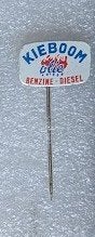 blikken speld Kieboom benzine diesel, Rotterdam, Ophalen of Verzenden, Gebruikt, Overige onderwerpen, Speldje of Pin