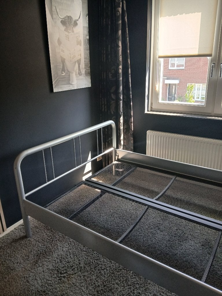 Bedframe 140x210, Huis en Inrichting, Ophalen, Gebruikt, 210 cm, Tweepersoons