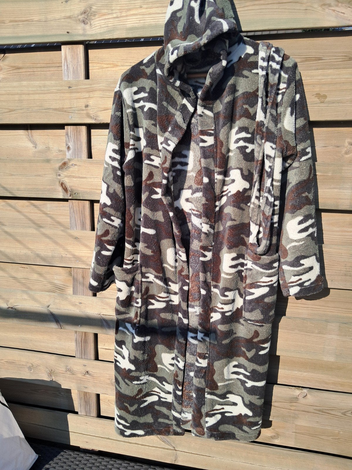 Fleece ochtendjas Camouflage, Ophalen, Zo goed als nieuw, Jongen, Overige typen