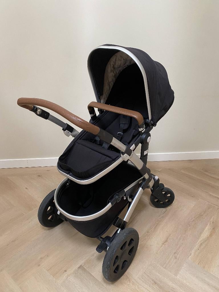 Joolz Geo kinderwagen ZWART, Kinderen en Baby's, Kinderwagens en Combinaties, Zo goed als nieuw, Verstelbare duwstang, Ophalen