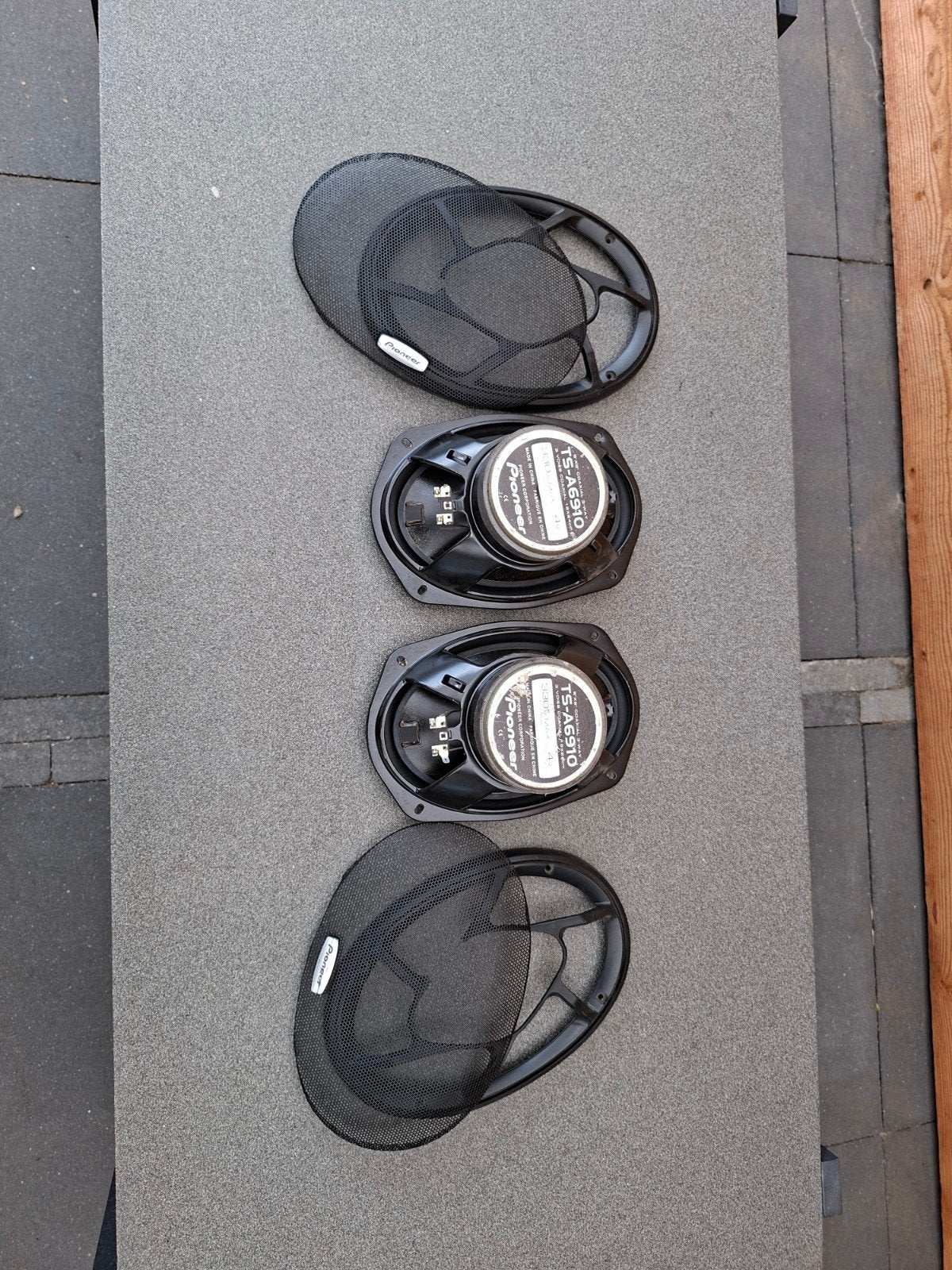 Pioneer TS-A6910 6x9 inch autospeakers, Ophalen, Gebruikt