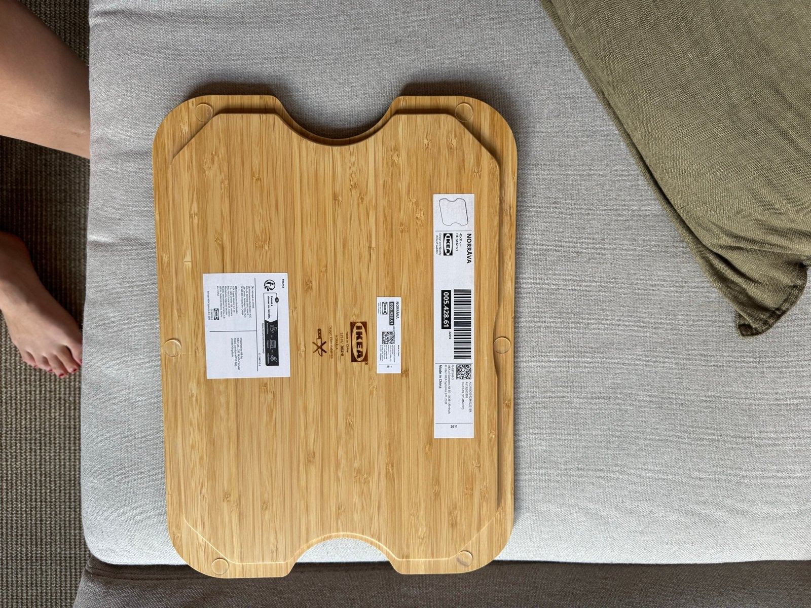 IKEA NORRAVA deksel voor RASKOG, Hout, IKEA, Ophalen of Verzenden, Bruin