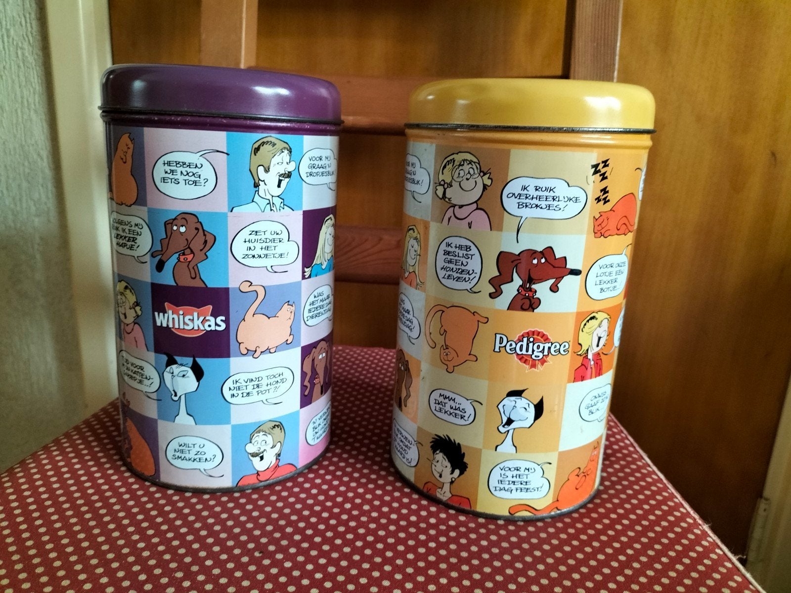 twee leuke bewaarblikken Jan, Jans en de kinderen, €5,- pstk, Verzamelen, Ophalen of Verzenden, Gebruikt, Overige, Overige merken