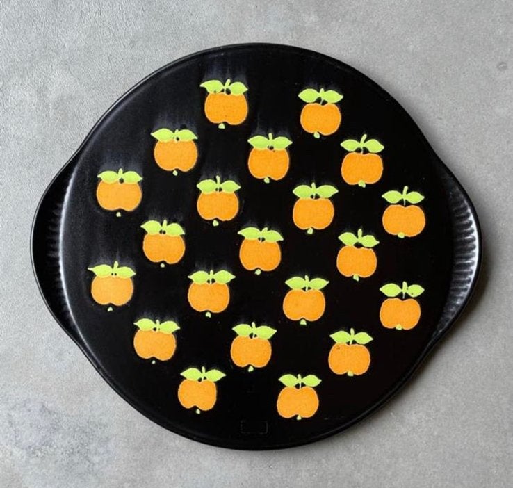 Taartschaal Sinaasappels Waechtersbach ? Vintage, Huis en Inrichting, Keuken | Servies, Overige typen, Ophalen of Verzenden, Zo goed als nieuw