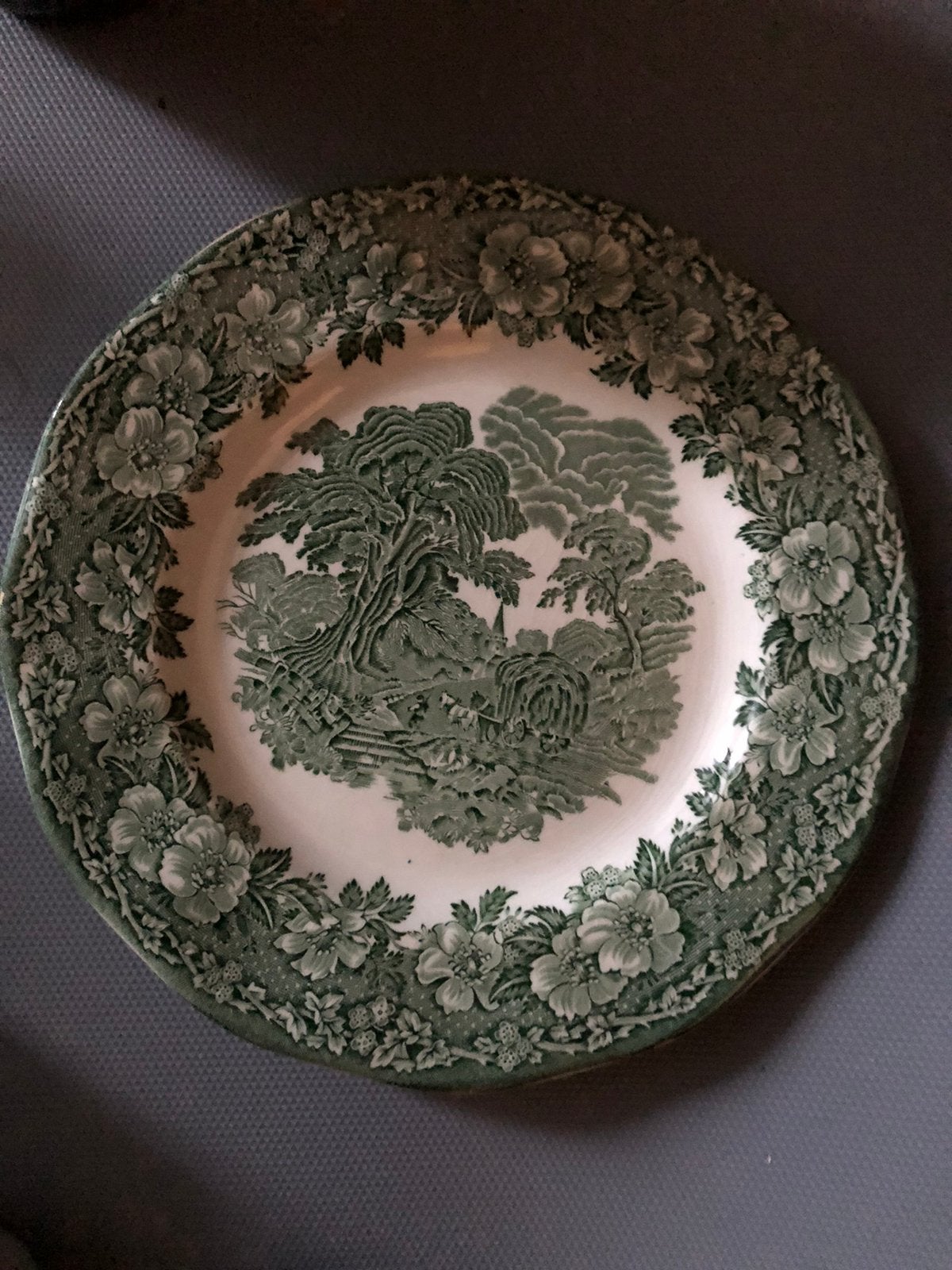 Ontbijtbordje “Woodland” Wedgwood vintage jaren 60-70, Ophalen of Verzenden, Gebruikt, Porselein, Overige typen