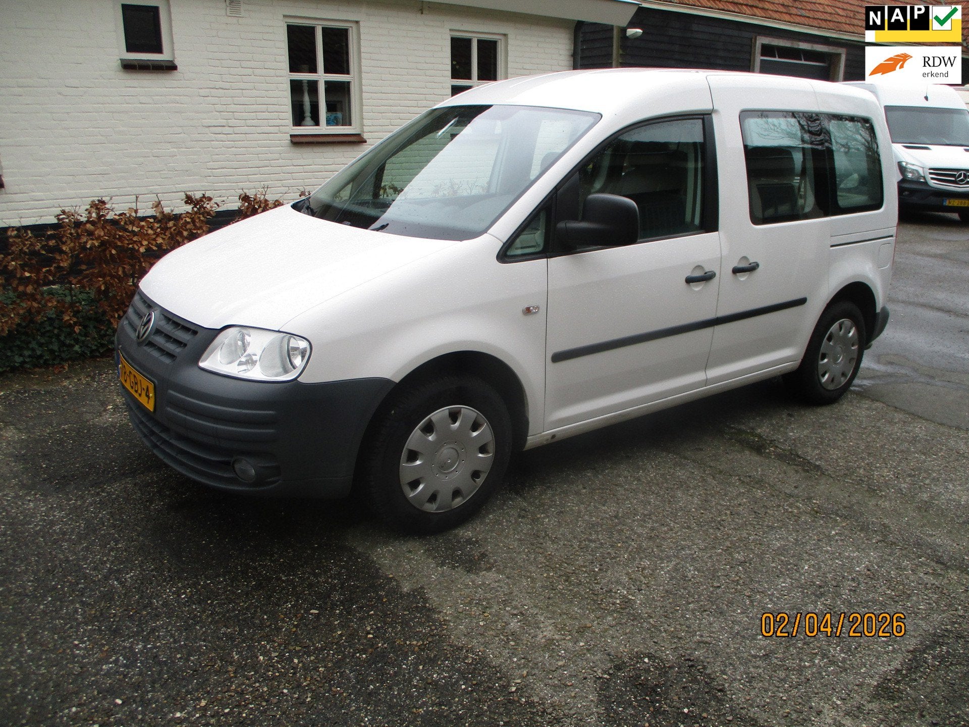 Volkswagen Caddy 2.0 Comfort 5persoons BENZ/CNG 1e. eig. MAR, Voorwielaandrijving, Dealer onderhouden, Stof, Gebruikt