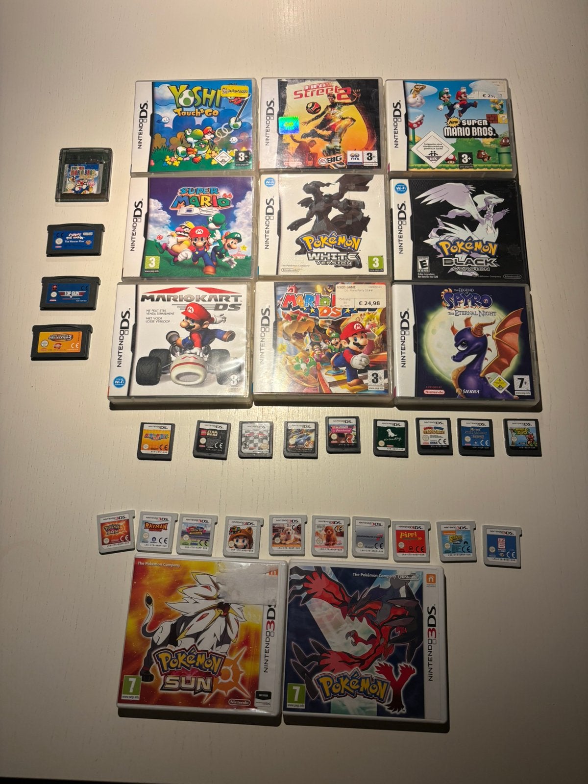 Losse verkoop/bundel–Pokémon, Mario, Game Boy, DS & 3DS CIB, Avontuur en Actie, 1 speler, Ophalen of Verzenden, Zo goed als nieuw