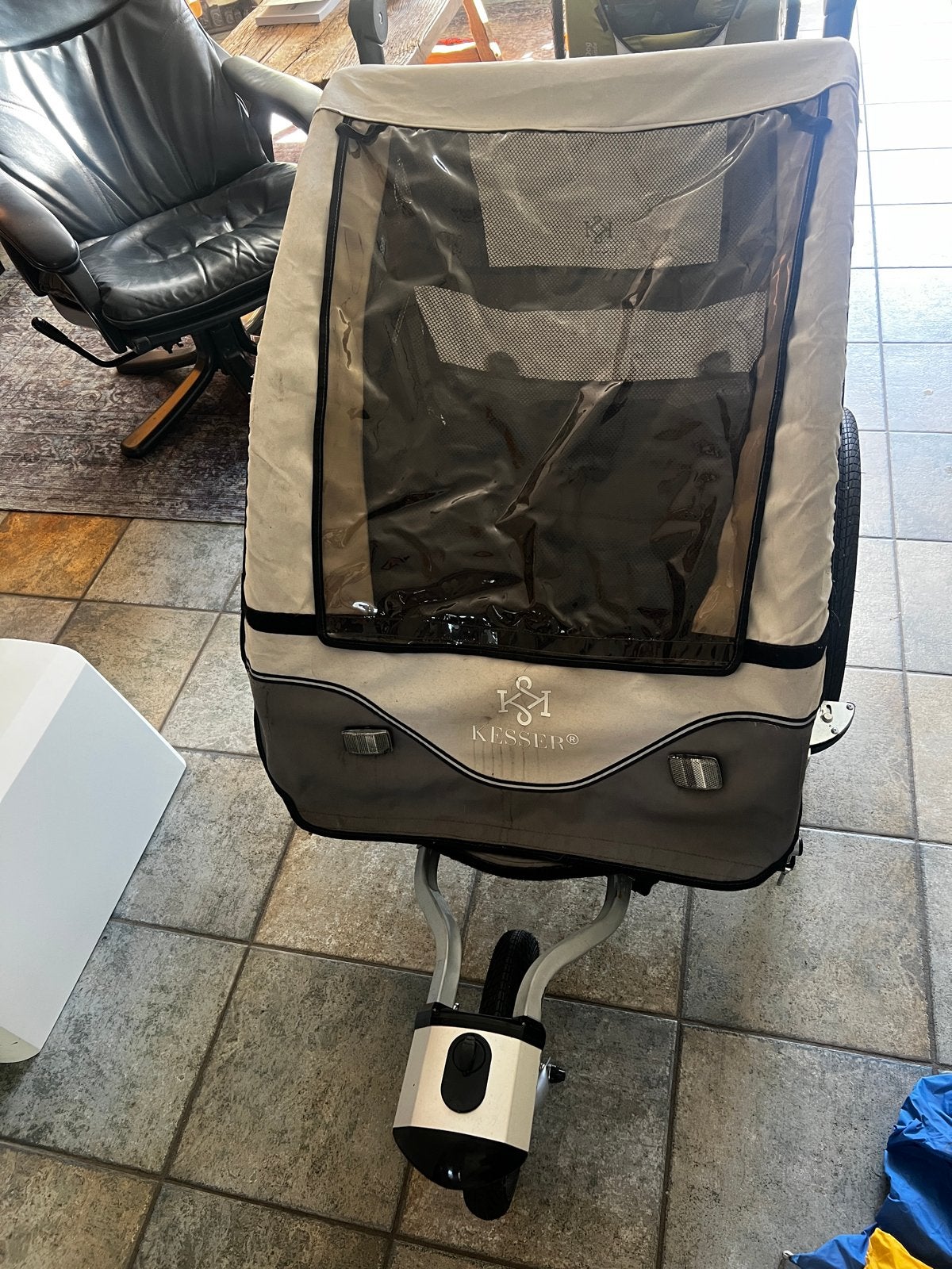 Kesser Cruiser kinderfietskar met wandel/jogging wiel, Ophalen, Gebruikt, Kinderkar, 20 tot 40 kg