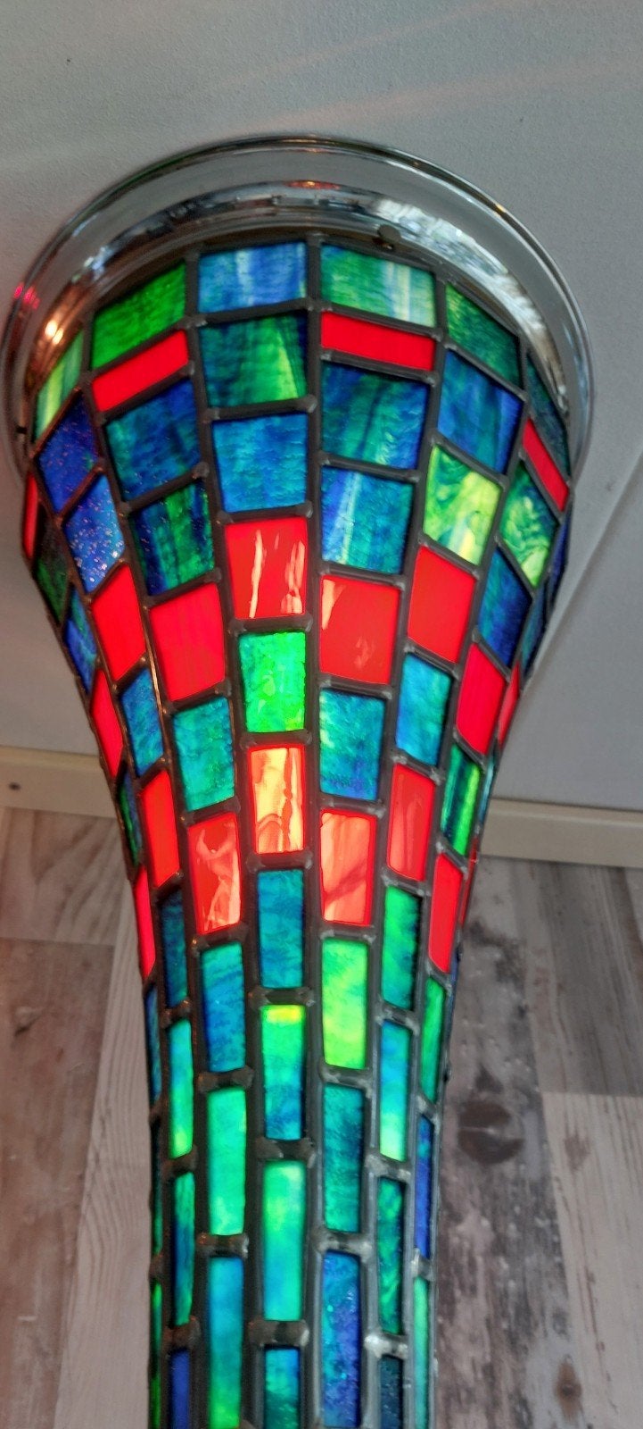 Glas in lood handgemaakt., Ophalen of Verzenden, Glas