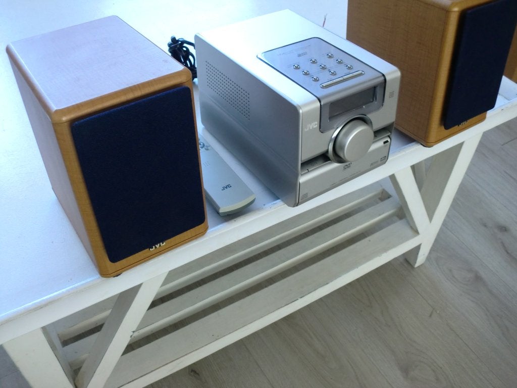 JVC EX-D1 met luidsprekers dvd cd fm alles werk 100% goed., JVC, Tuner of Radio, Ophalen of Verzenden, Zo goed als nieuw
