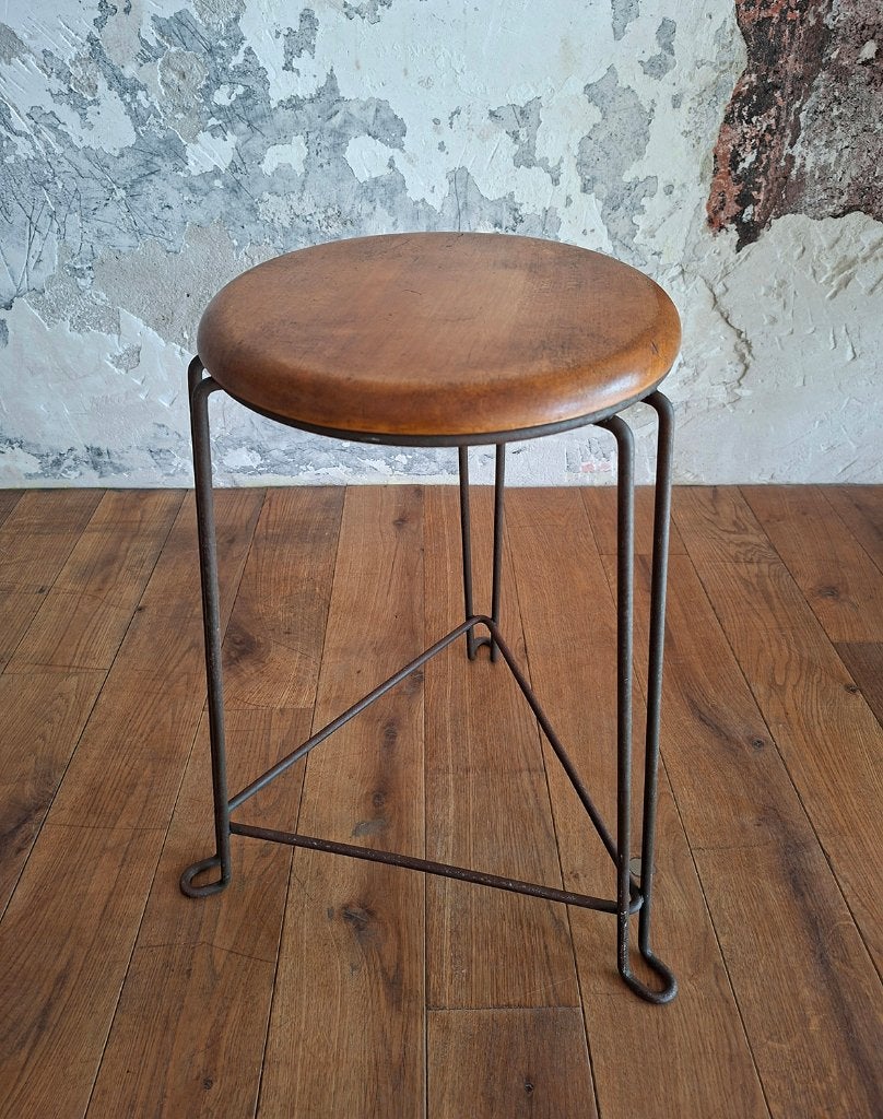 Vintage kruk 50’s, Tomado model 550 - Jan van der Togt, Ophalen, Gebruikt, Hout