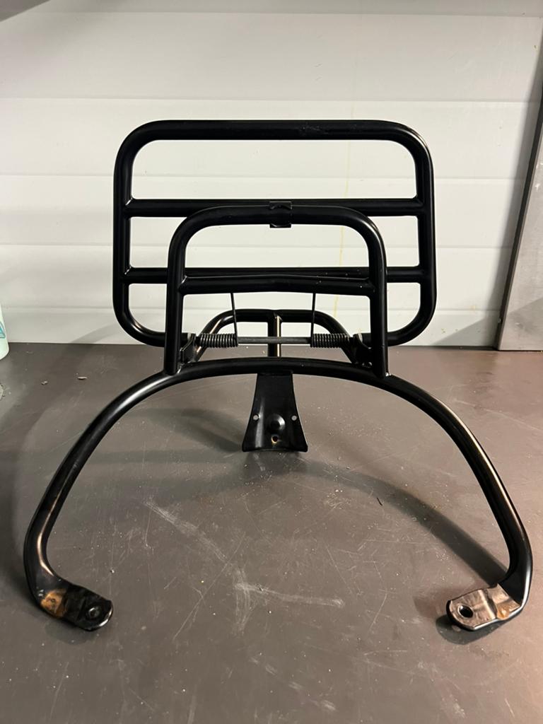 Achterdrager opklapbaar voor Vespa Sprint mat zwart, Motoren, Ophalen