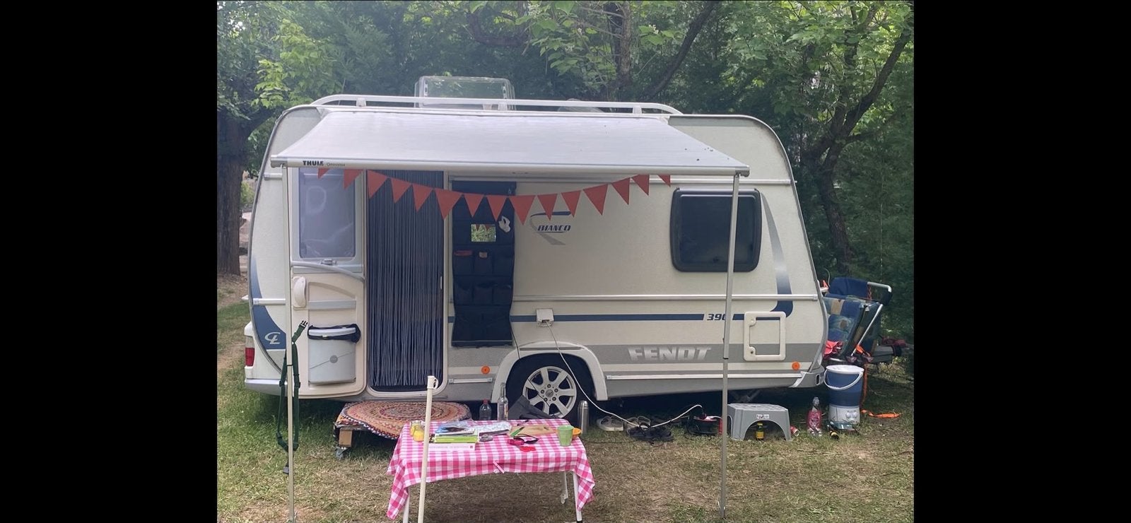 Thule Omnistor 1200 zakluifel, Caravans en Kamperen, Voortenten en Luifels, Ophalen, Gebruikt, Polyester, Thule
