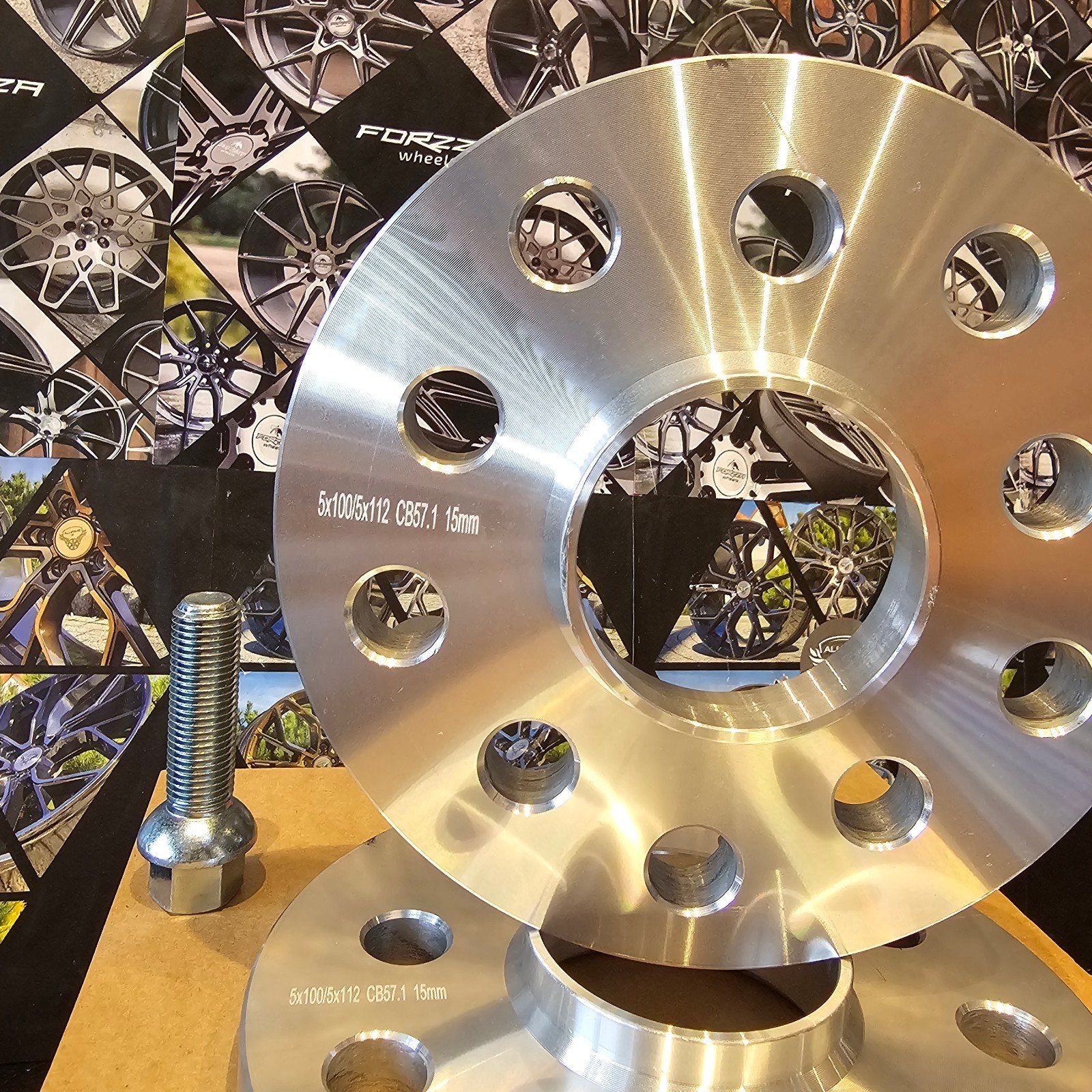 Spoorverbreders spacers vw Golf gti 5x112 57,1  15mm, Ophalen of Verzenden