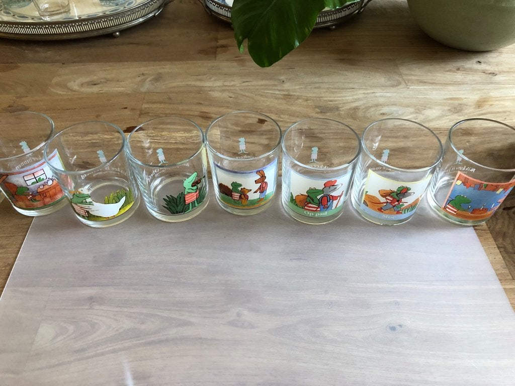 drink glazen kikker max velthuis 14 x, Verzamelen, Ophalen, Zo goed als nieuw, Overige typen