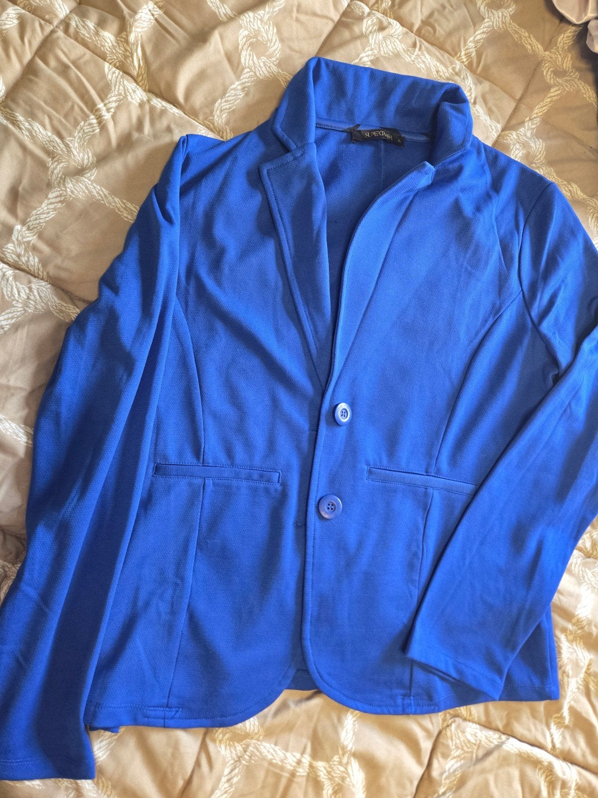 XL Supertrash Kobaltblauw Colbert, Jasje., Supertrash, Blauw, Maat 46/48 (XL) of groter, Nieuw