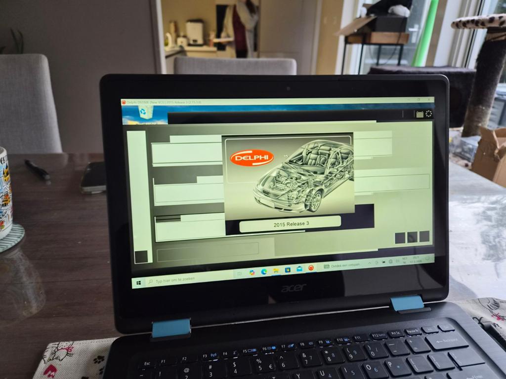 Touchscreen laptop met delphi uitlees software, Gebruikt, Ophalen of Verzenden, Acer, 14 inch