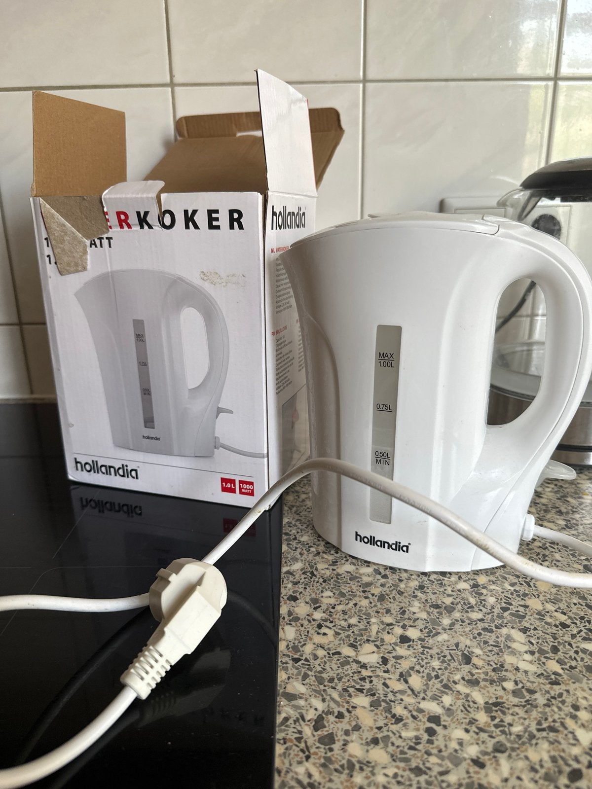Hollandia Waterkoker 1.0L / water kettle, Witgoed en Apparatuur, 1 tot 2 liter, Ophalen, Gebruikt