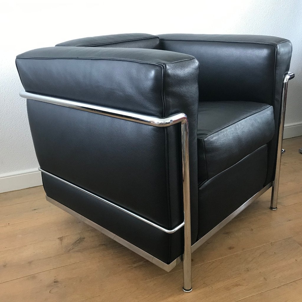 IZGS Cassina LC 2 LC2 LC-2 fauteuil chair, Ophalen of Verzenden, Zo goed als nieuw, Nvt, Nvt