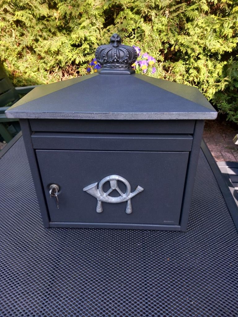 Luxe Brabantia wandbrievenbus antracietgrijs, Ophalen of Verzenden, Zo goed als nieuw