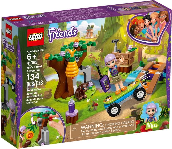 Lego Friends 41363 Mia's avontuur in het bos, Lego, Nieuw, Friends, Ophalen of Verzenden