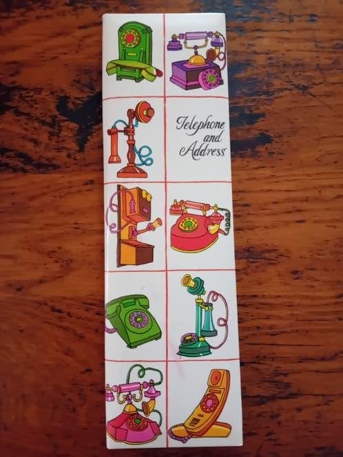 vintage telefoon adres boek adresboek jaren 70, Ophalen of Verzenden, Gebruikt