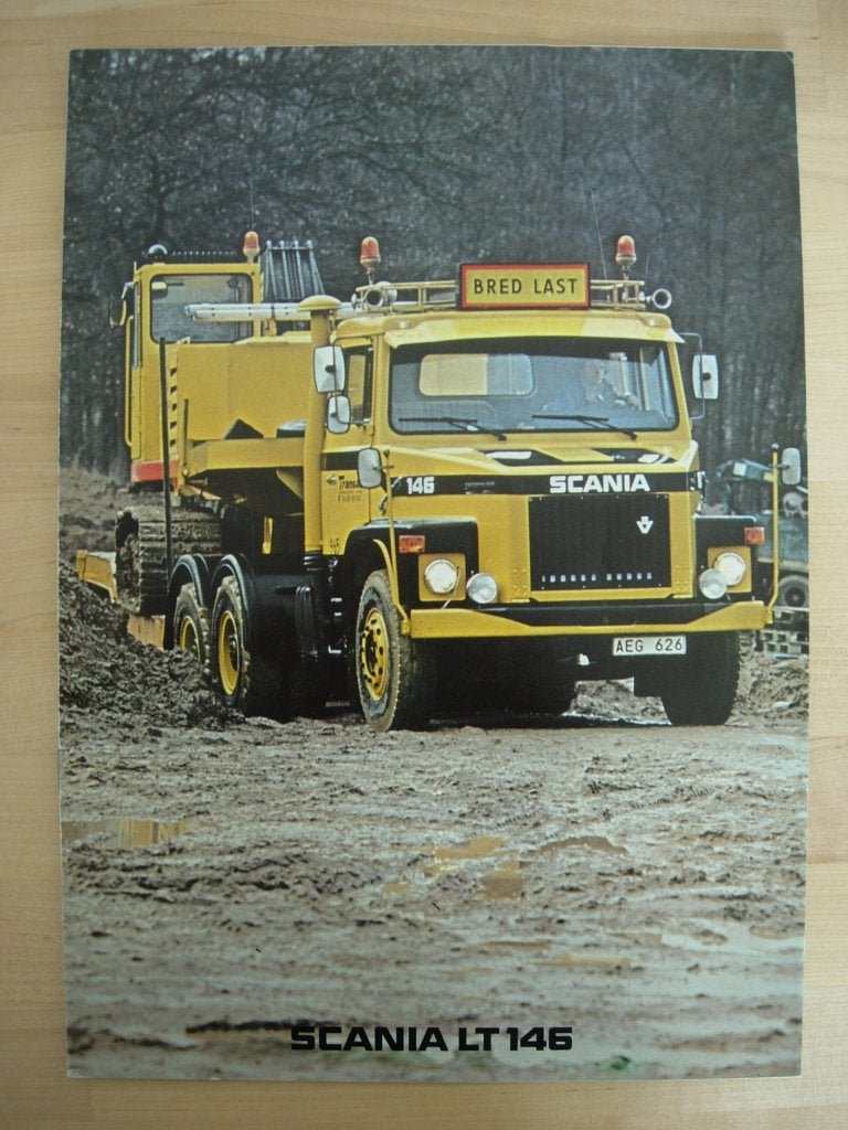 Scania LT146 Brochure 1980 – LT 146 6x4 Torpedo - 141 V8, Ophalen of Verzenden, Zo goed als nieuw, Overige merken, Scania