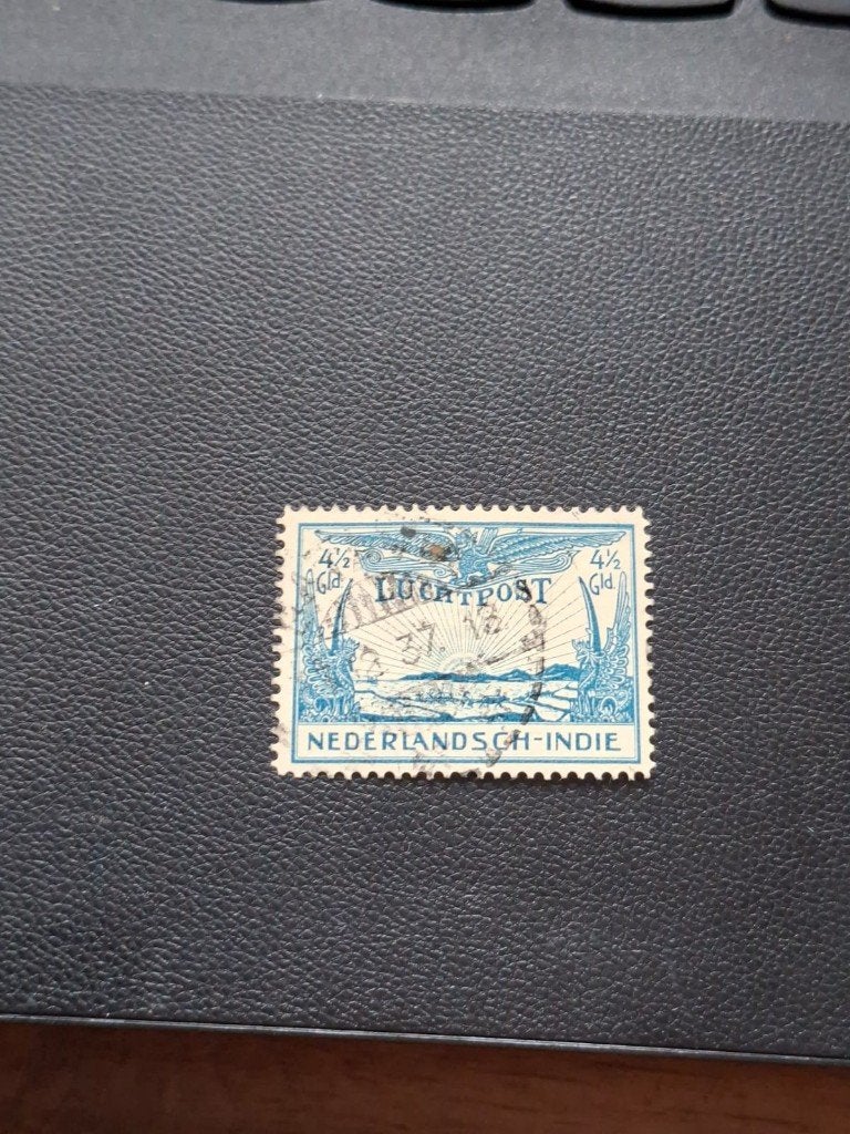 nederlands indië gestempeld nr LP15 luchtpostzegel, Ophalen of Verzenden, Gestempeld, Nederlands-Indië