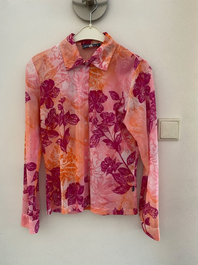 Feestelijke blouse met glittertjes mt 36-38, Kleding | Dames, Oxo clothing, Ophalen of Verzenden, Zo goed als nieuw, Roze