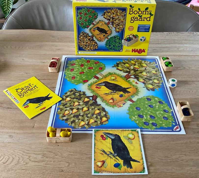 Haba spel Boomgaard, Ophalen, Zo goed als nieuw