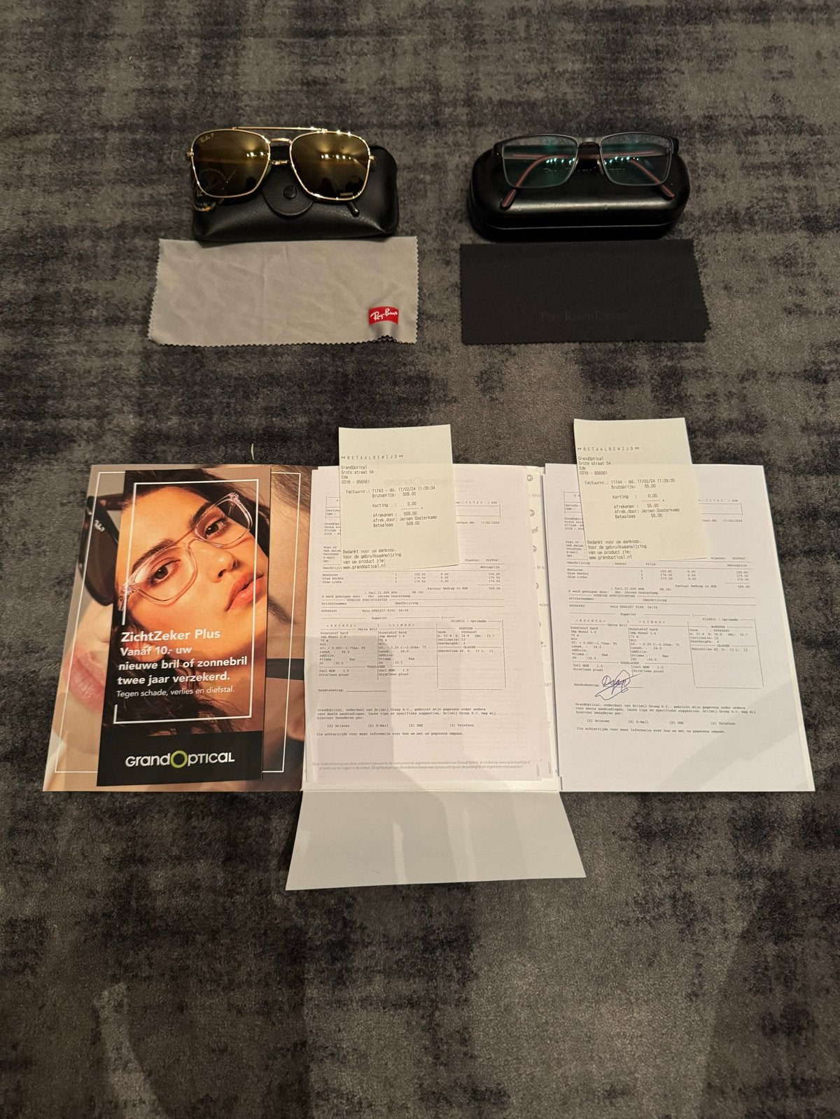 Ray-Ban Chromance Zonnebril & Polo Ralph Lauren Bril, Overige kleuren, Ophalen of Verzenden, Zo goed als nieuw, Ray-Ban