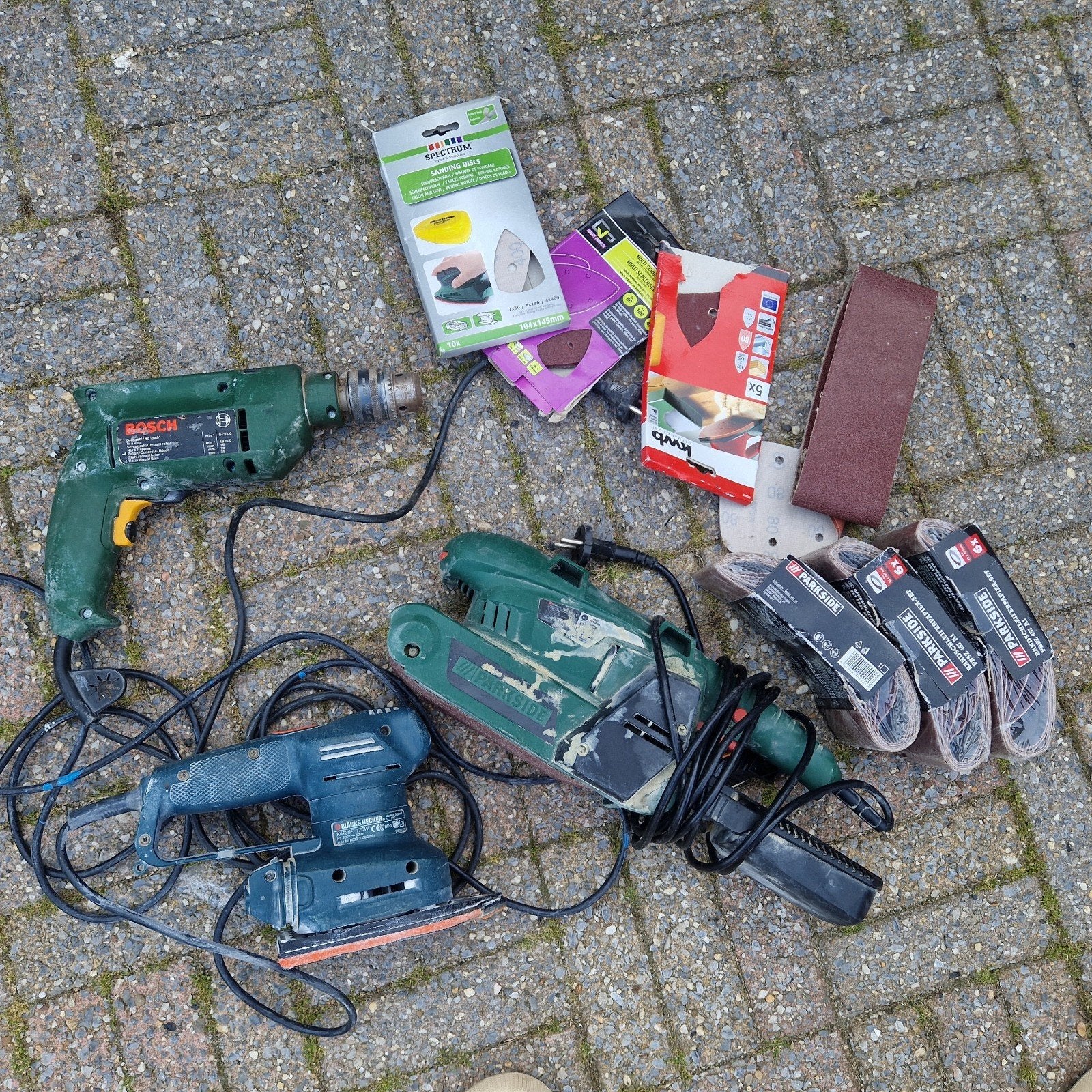 Boormachine en schuurmachines met toebehoren, Ophalen of Verzenden, Gebruikt