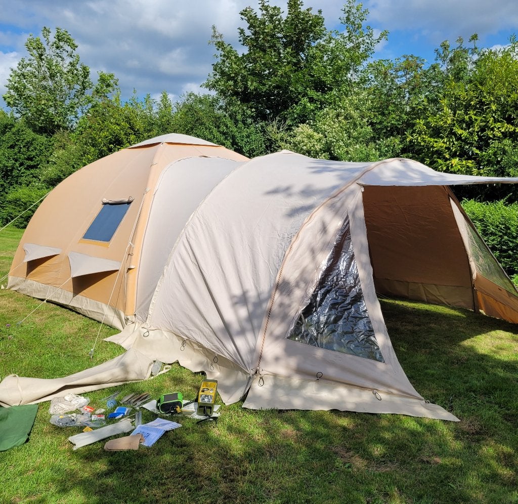 Karsten 350 x 350, Caravans en Kamperen, Ophalen, Tot en met 4