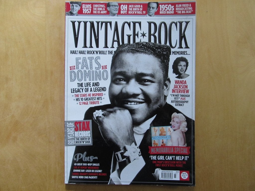 Vintage Rock 33 Fats Domino Elvis Presley Wanda Jackson Stax, Ophalen of Verzenden, 1980 tot heden, Buitenland, Tijdschrift