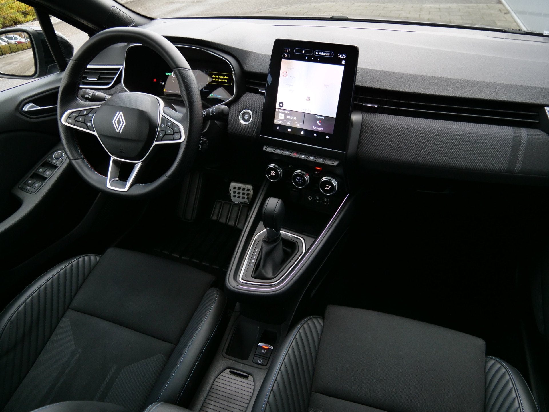 Renault Clio 1.6 E-Tech Full Hybrid 145 Pk esprit Alpine Aut, Auto's, 145 pk, 4 cilinders, Leder en Stof, 1248 kg