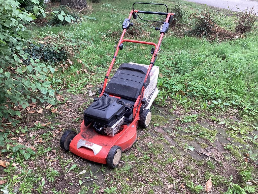Grasmachine, Tuin en Terras, Sabo, Cirkelmaaier, Gebruikt, Opvangbak