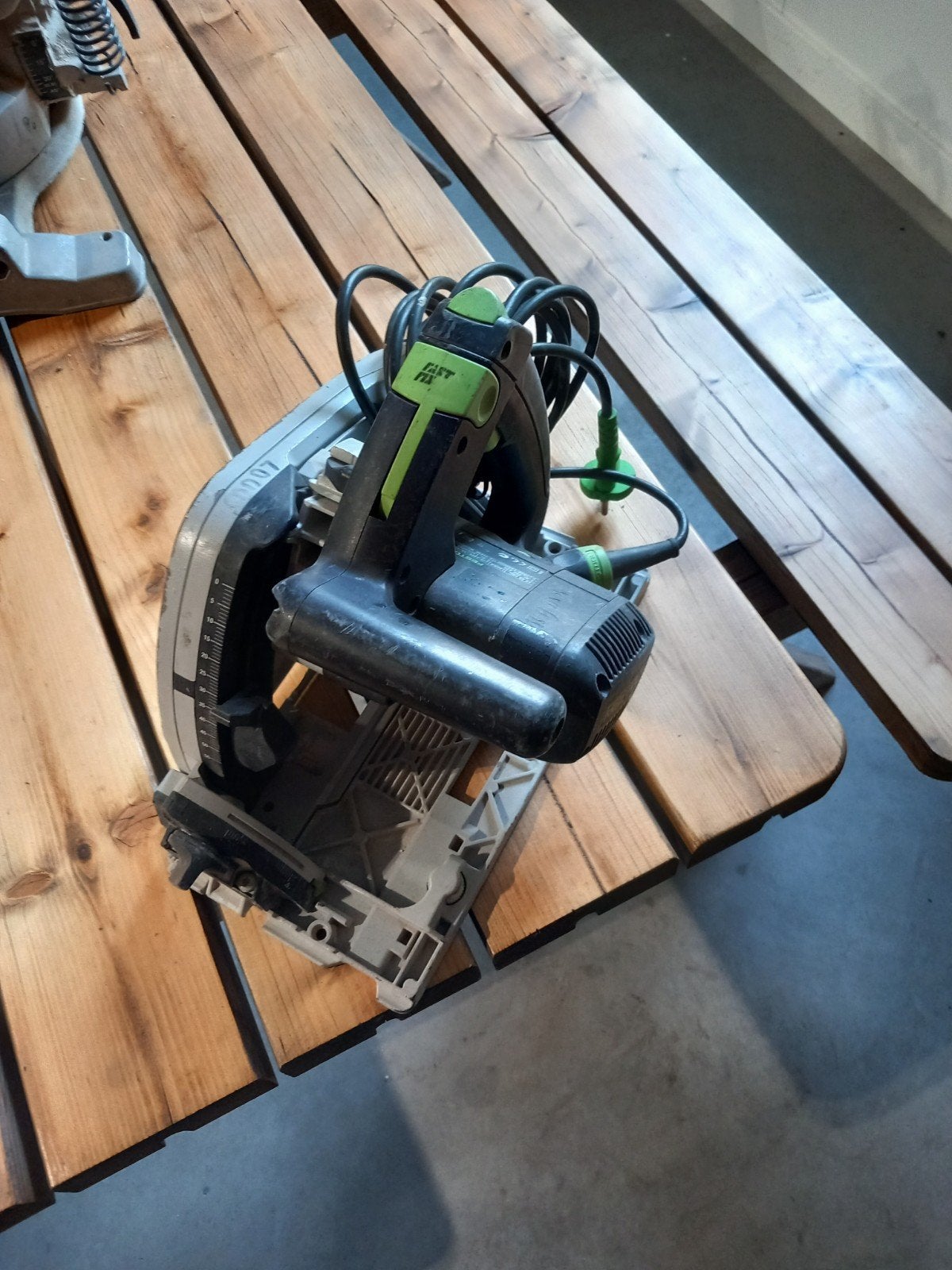 festool invalzaagmachine, Doe-het-zelf en Verbouw, Gereedschap | Zaagmachines, Gebruikt, Cirkelzaag, 600 tot 1200 watt, Ophalen of Verzenden
