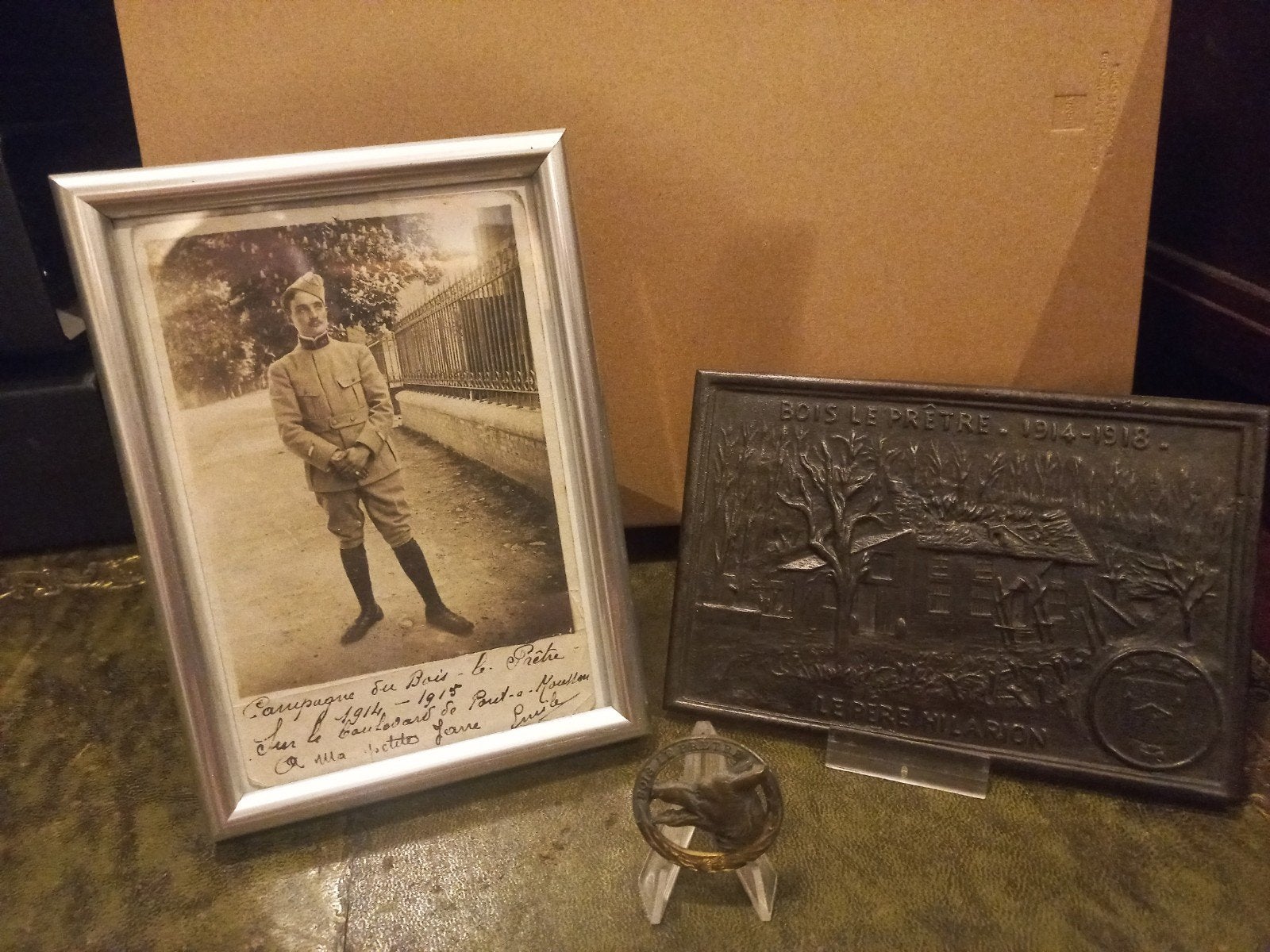 WO1 Franse Souvenirs: Bois Le Pretre Foto en Emblemen, Ophalen of Verzenden, Overige soorten, Overige gebieden, Foto of Poster