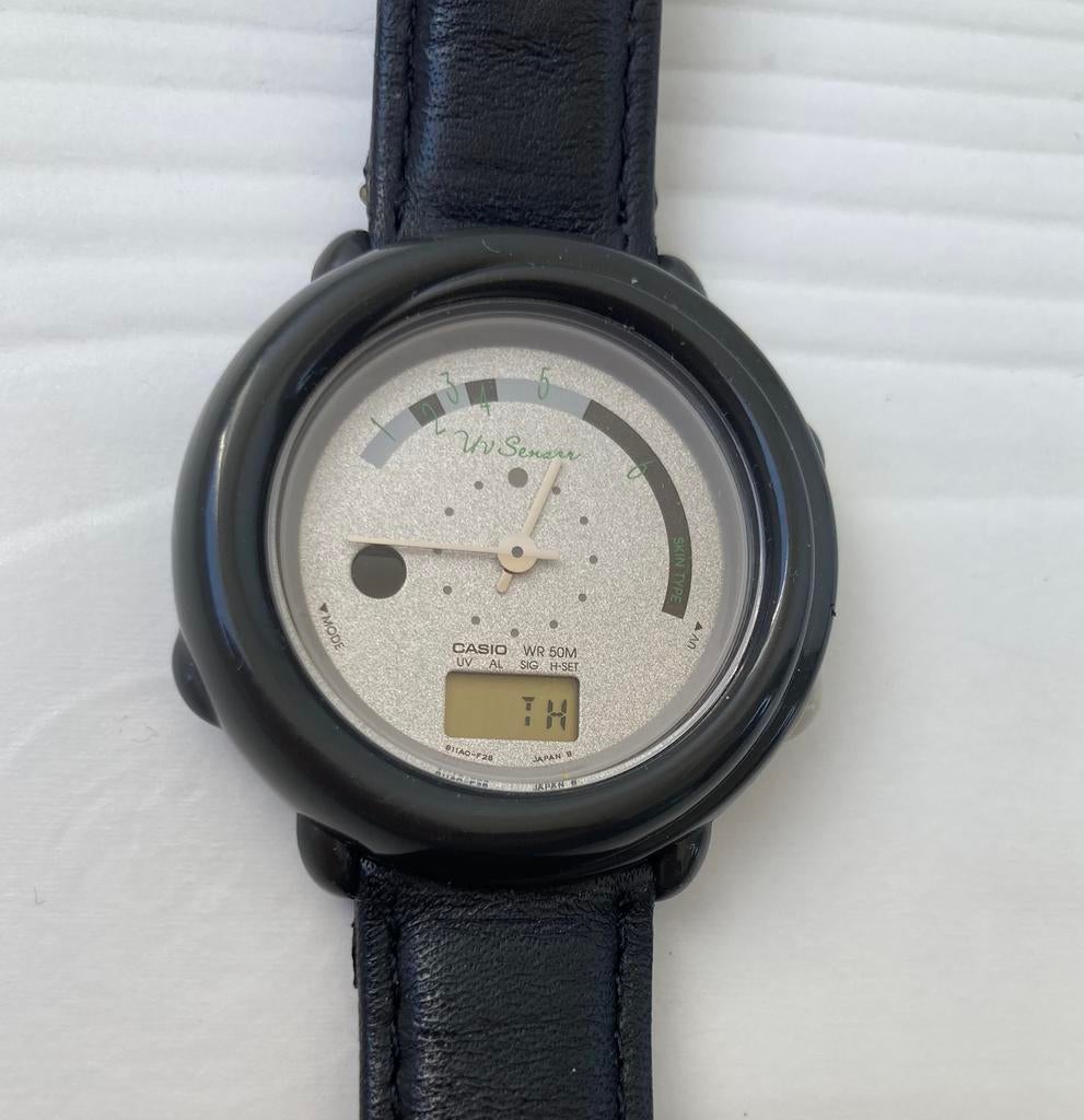 Casio UV-10, Staal, Polshorloge, 1960 of later, Ophalen