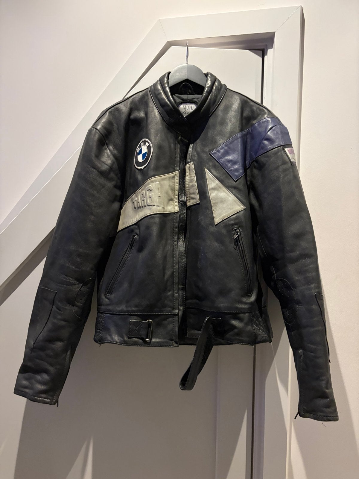 MOTO line BODY GUARD BMW Targa Leren Motorjas Maat 56, Verzenden, Tweedehands, Heren, Jas | leer
