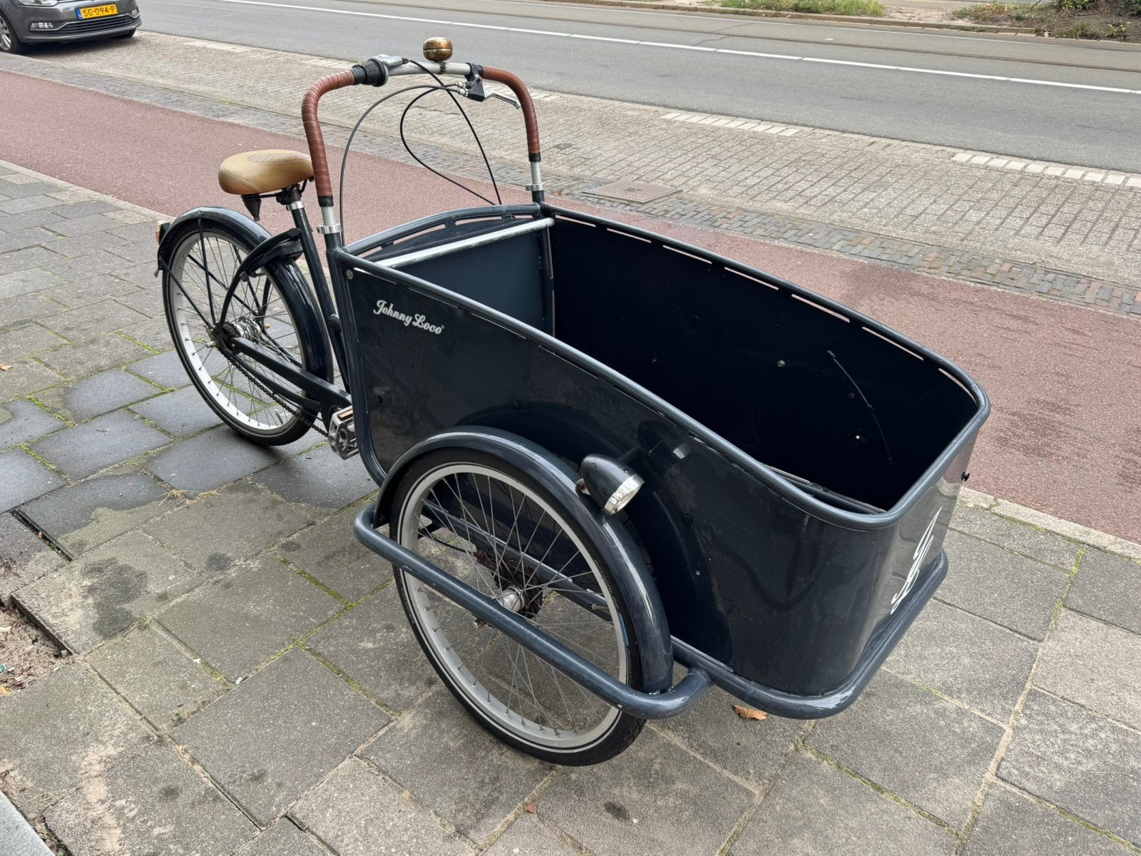 Johnny Loco bakfiets niet-elektrisch, Fietsen en Brommers, Fietsen | Bakfietsen, Ophalen, Terugtraprem, Gebruikt, 2 kinderen