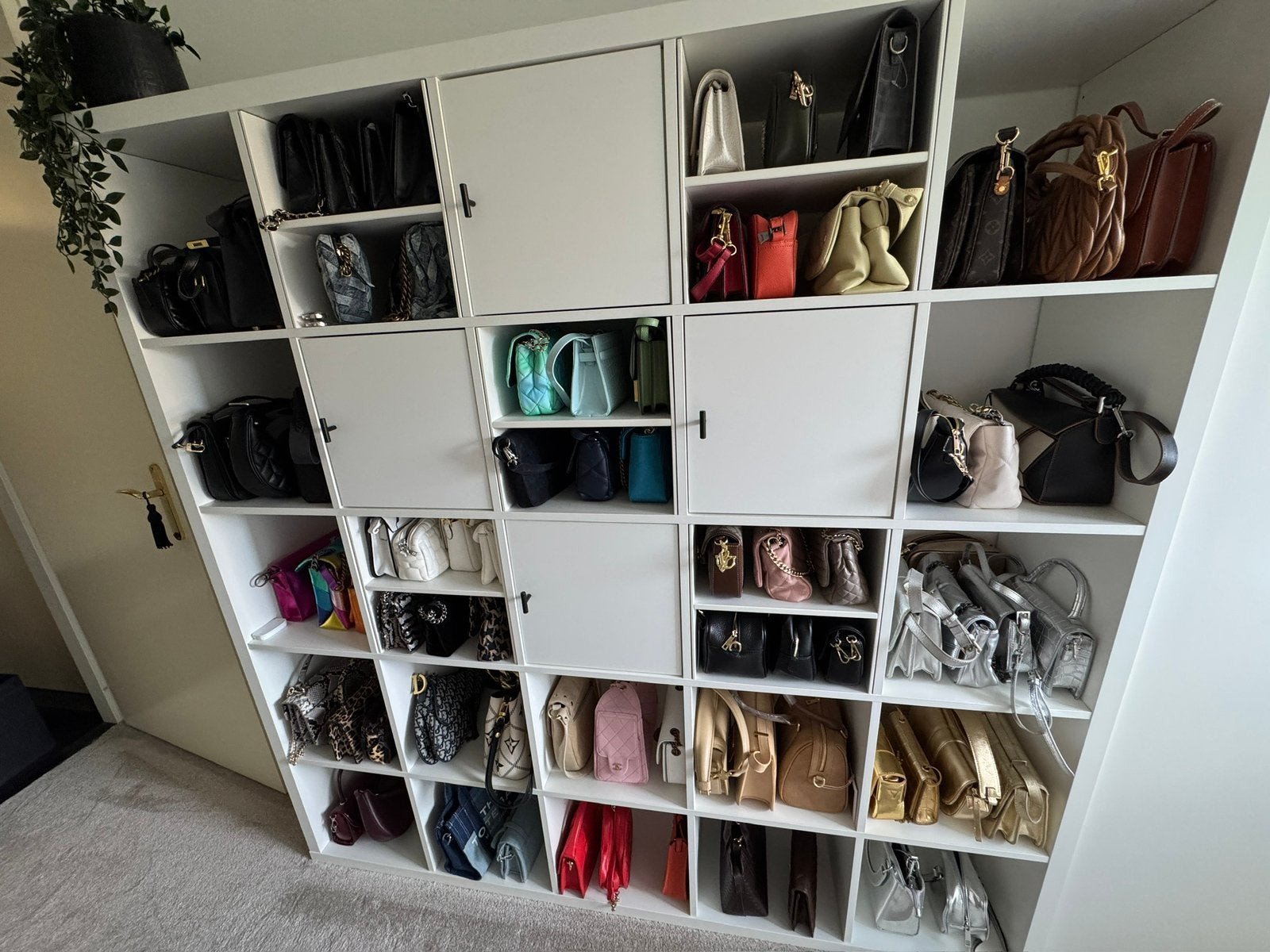 Witte vakkenkast IKEA KALLAX 182 x182cm 5x5 vakken Als Nieuw, Ophalen, Zo goed als nieuw