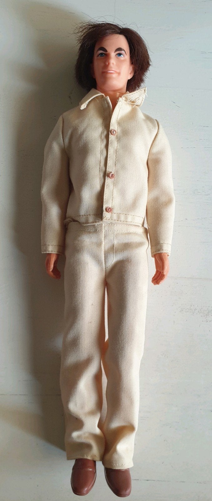 barbie  Ken Mattel echt haar in originele outfit, Ophalen of Verzenden, Pop