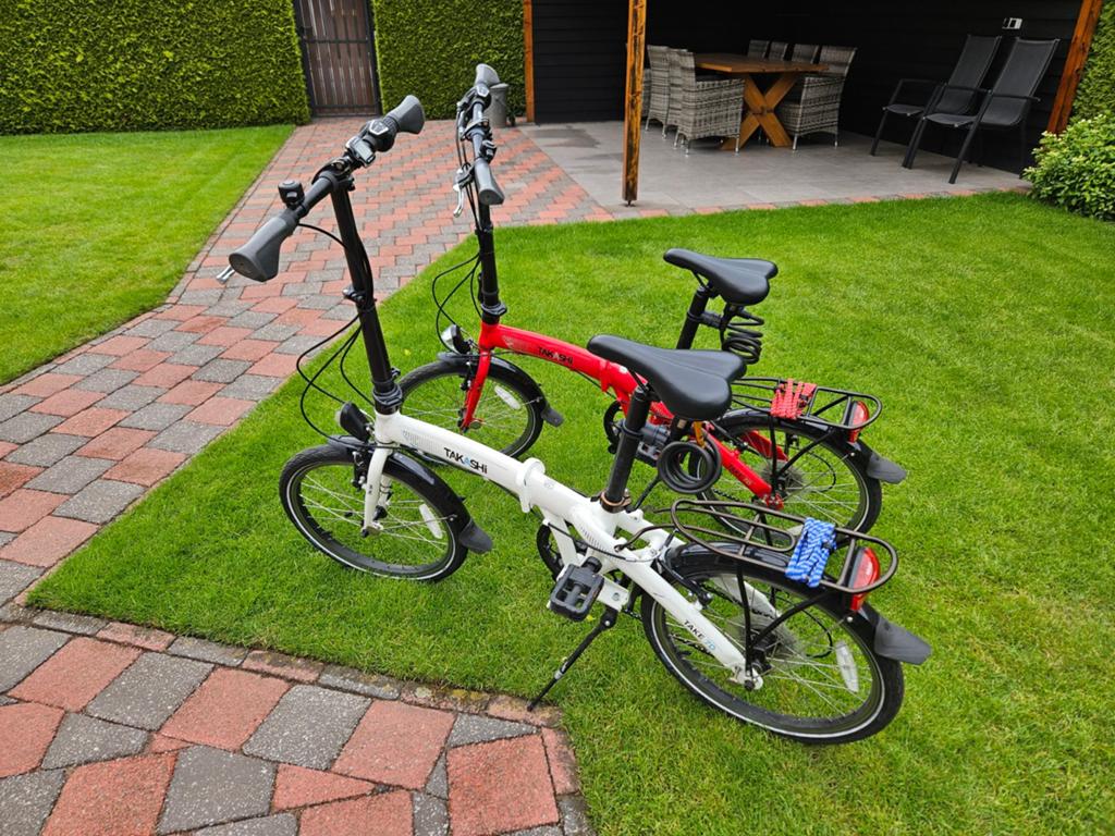 Twee goed onderhouden vouwfietsen met verlichting en slot, Overige merken, 20 inch of meer, Velgrem, Versnellingen