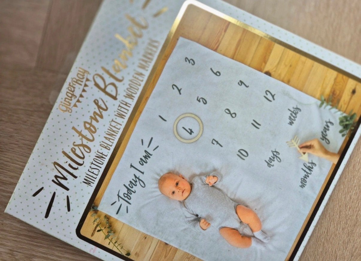 Ginger Ray Milestone Deken voor Babyfoto's, Ophalen of Verzenden, Nieuw