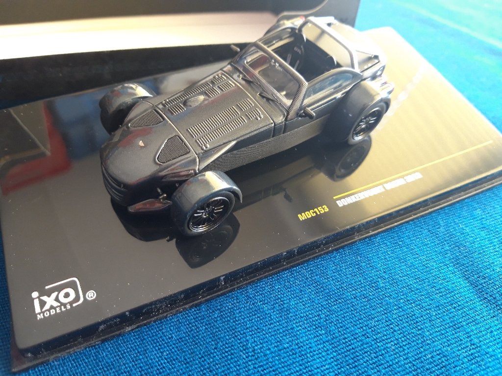 Donkervoort D8 GTO 2013 donkergrijs - IXO mint boxed 1:43, Ophalen of Verzenden, Zo goed als nieuw, Auto, Overige merken
