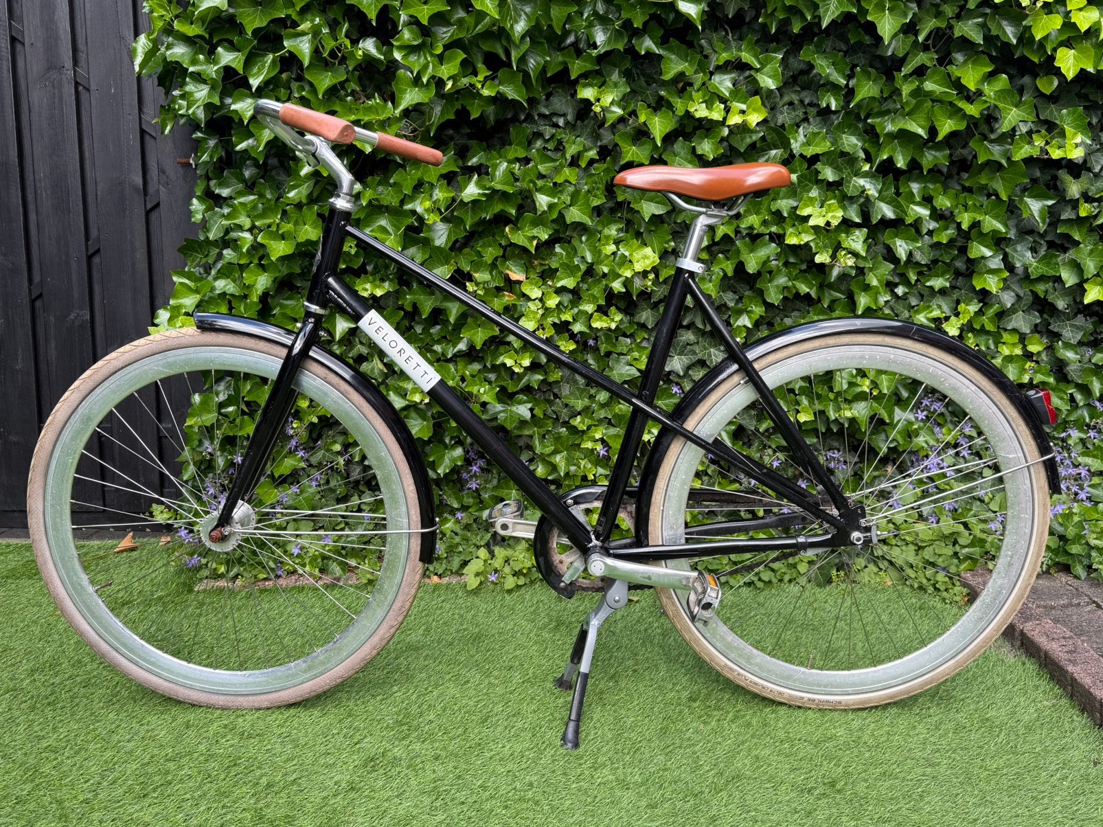 Veloretti Caferacer Jet Black (aankoopfactuur), Terugtraprem, Gebruikt, 49 tot 53 cm, Ophalen